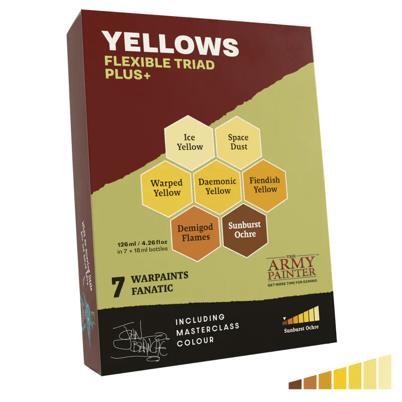 Army Painter Warpaints Fanatic - Flexible Triads PLUS+ - Yellows Set