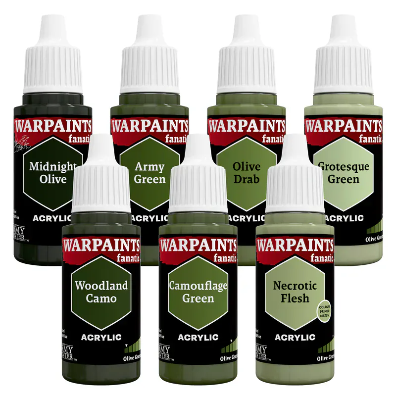 Army Painter Warpaints Fanatic - Flexible Triads PLUS+ - Olive Greens Set - Image 2