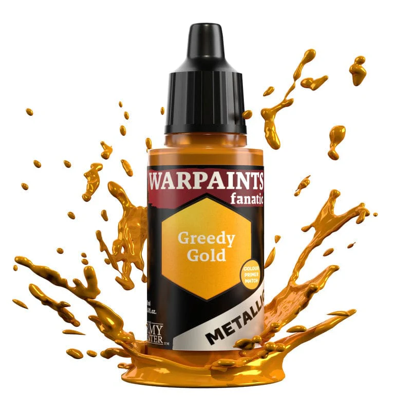 Army Painter Warpaints Fanatic Metallics 18ml- Greedy Gold