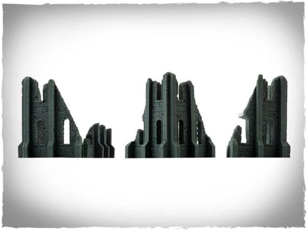 Battlefield In A Box - Battlefront Gothic Battlefields - Small Corner Ruins - Malachite - Image 3