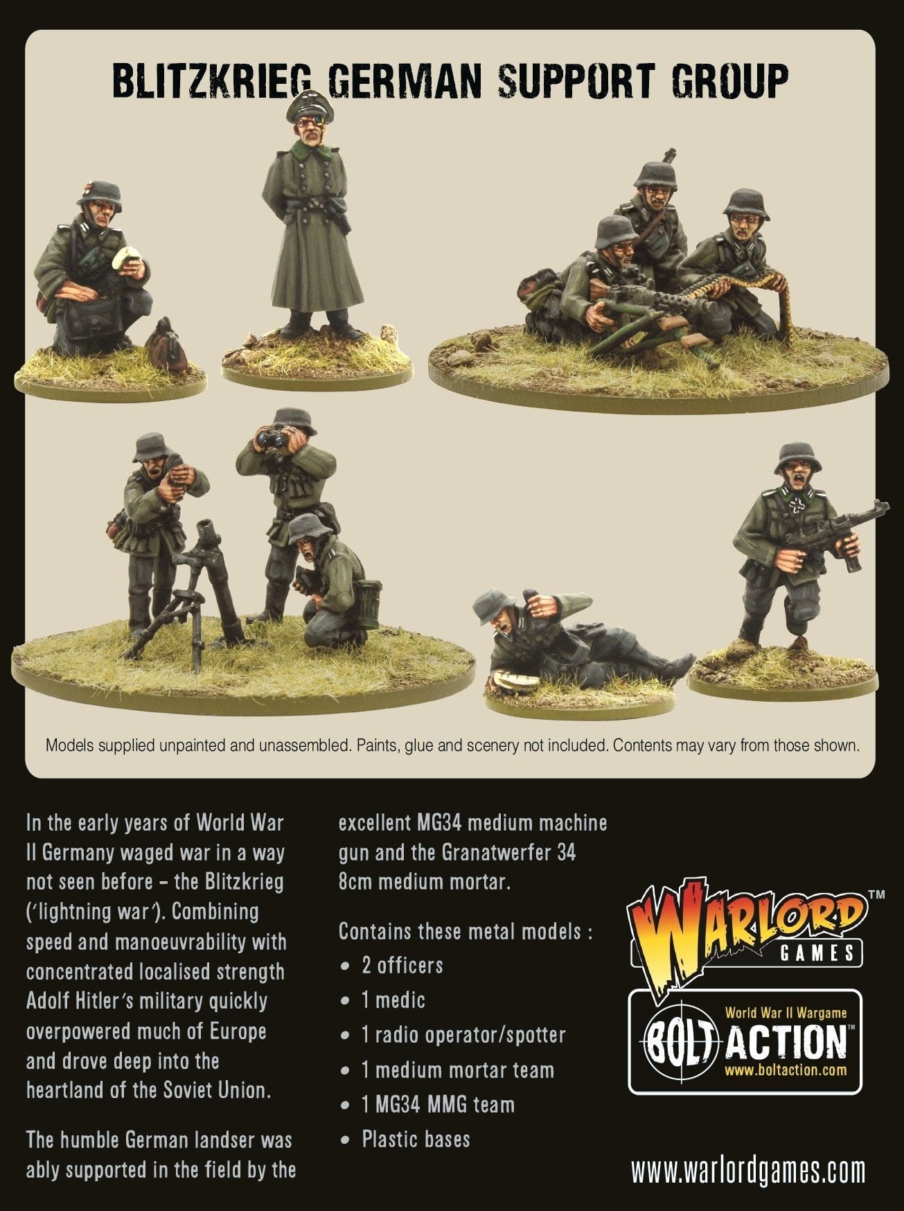 Bolt Action Blitzkrieg German support group - Image 2