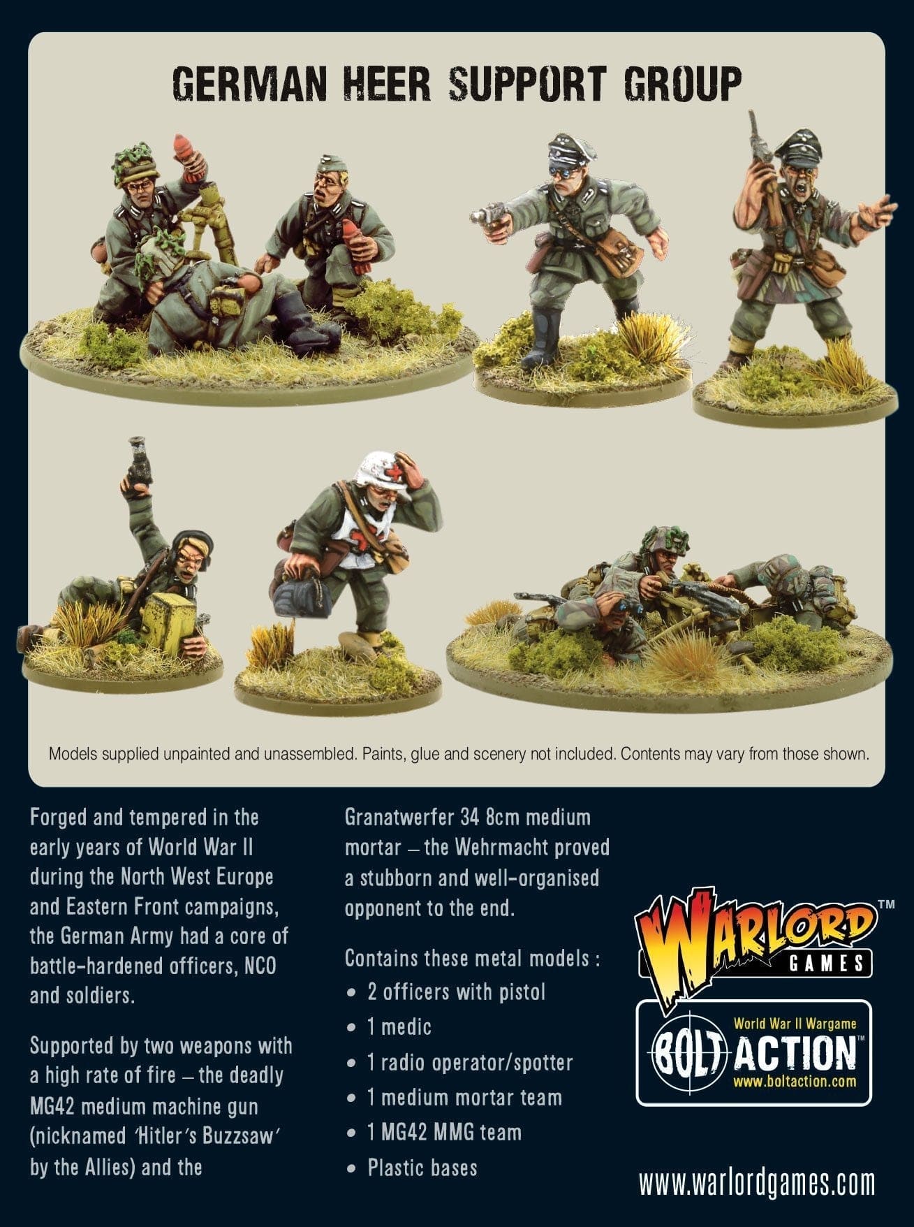Bolt Action German Heer support group - Image 2