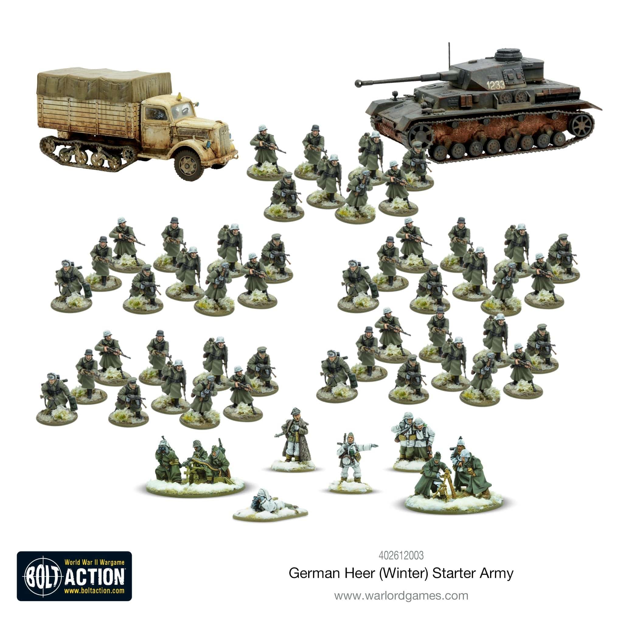 Bolt Action German Heer Winter Starter Army - Image 2