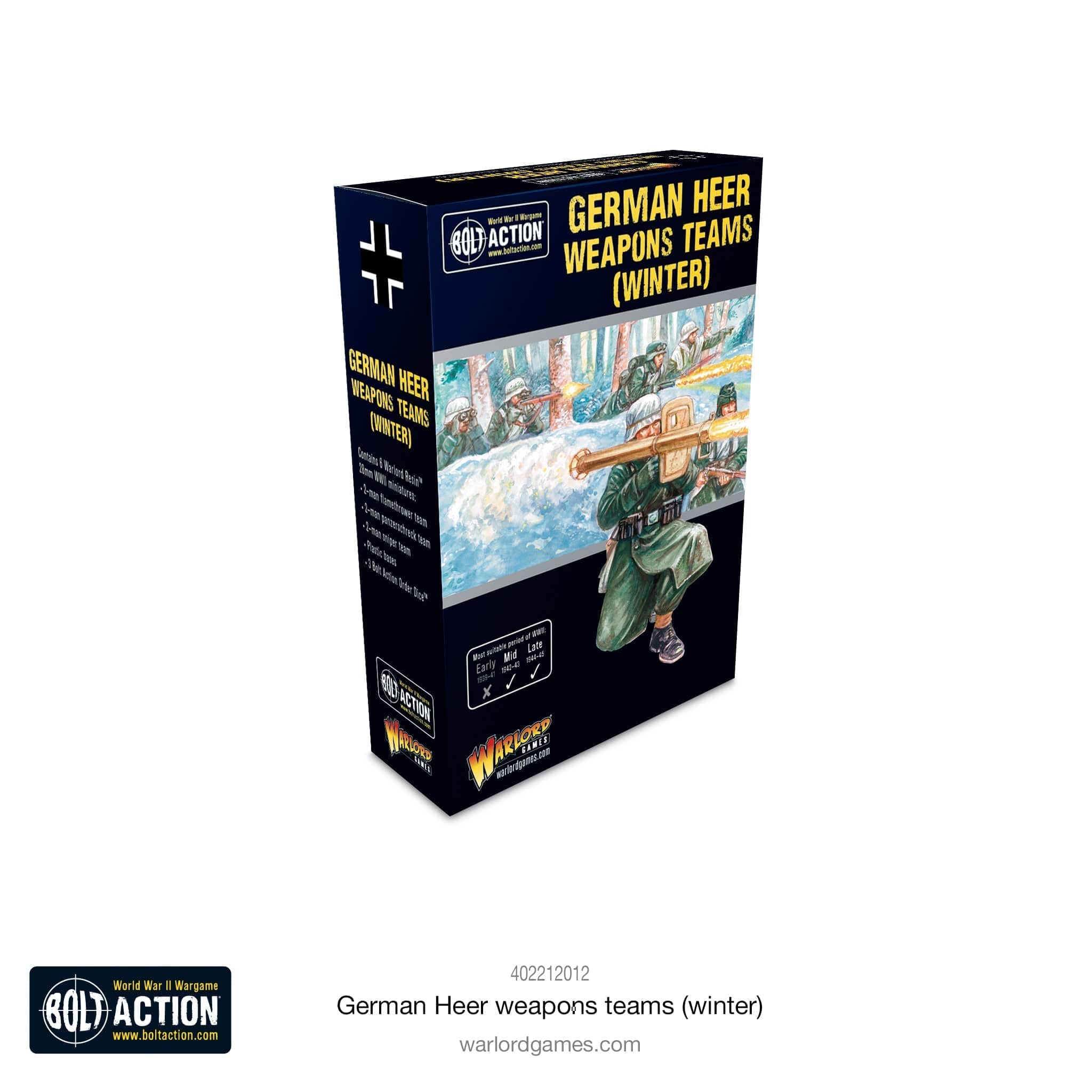 Bolt Action German Heer Winter Weapons Teams
