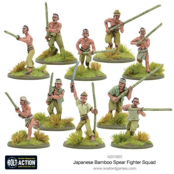 Bolt Action Japanese Bamboo Spear Fighter Squad - Image 2