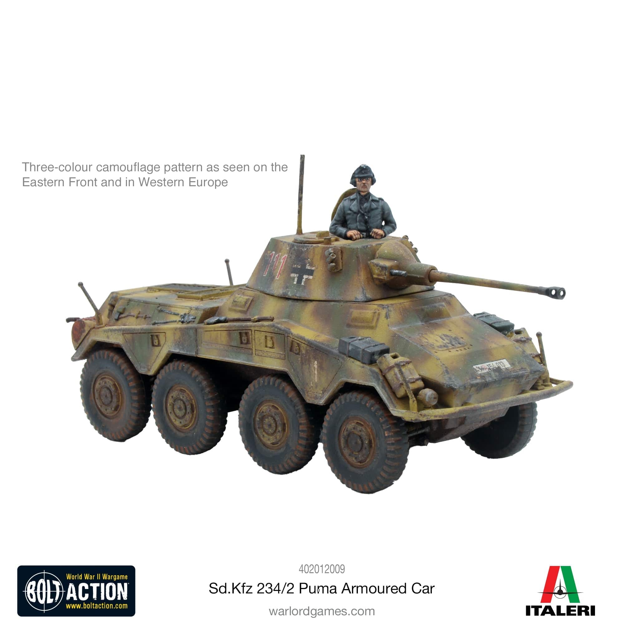 Bolt Action Puma Sd.Kfz 234/2 Armoured Car - Image 2