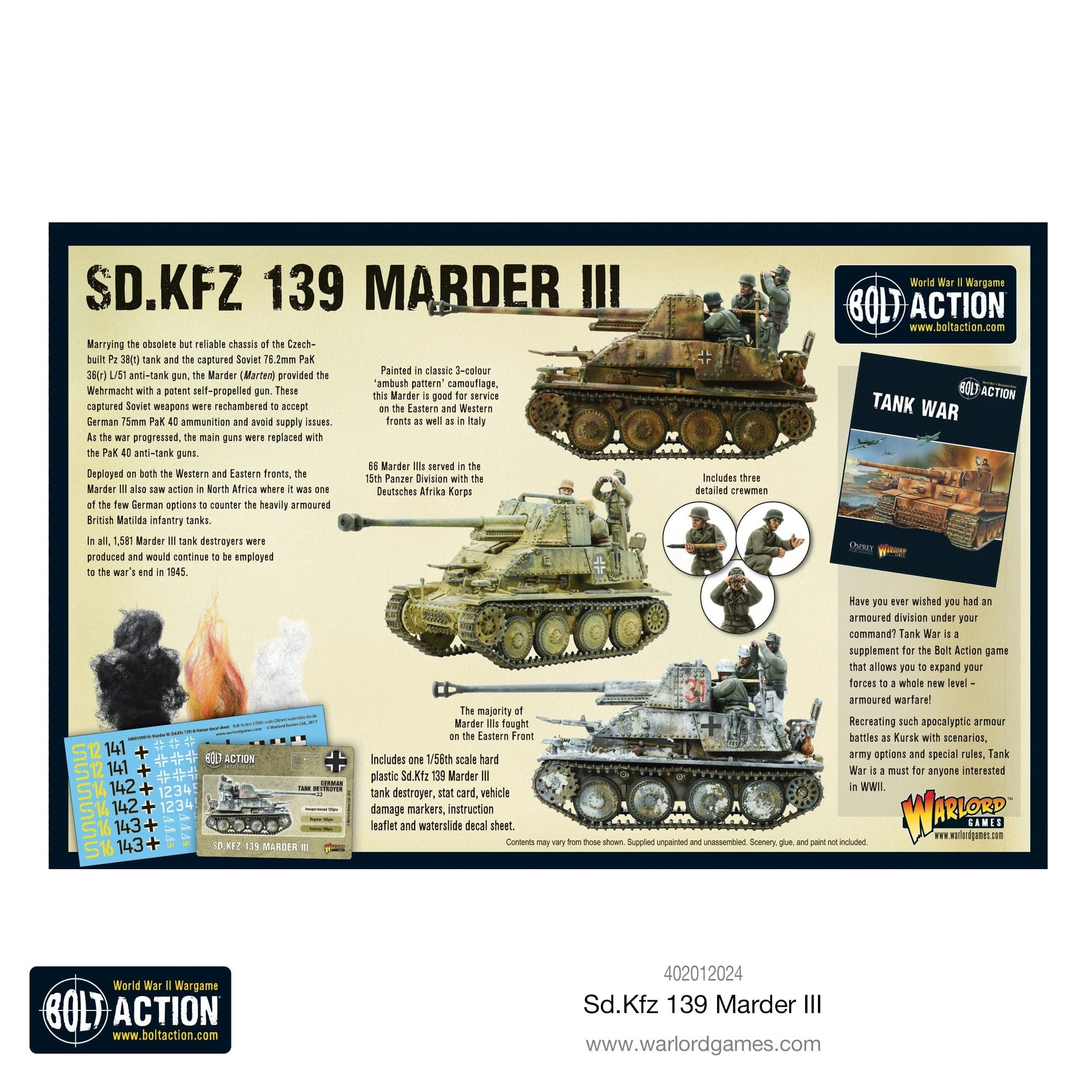 Bolt Action SD.KFZ 139 Marder III - Image 2