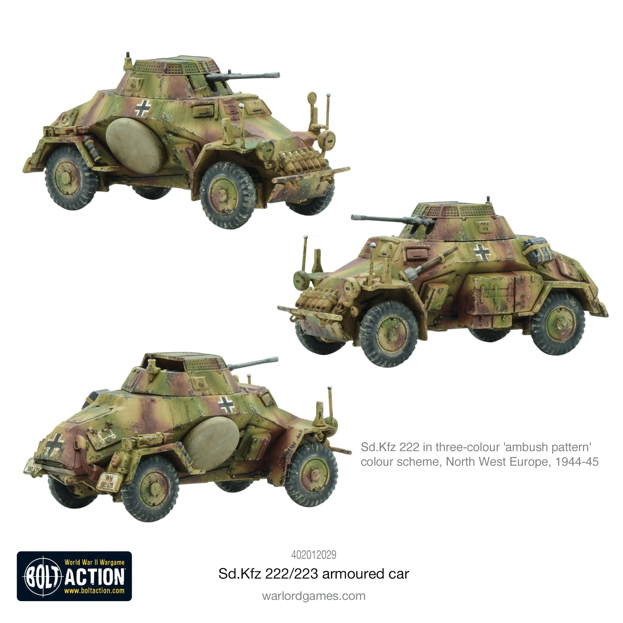 Bolt Action SD.KFZ 222/223 Armoured Car - Image 2