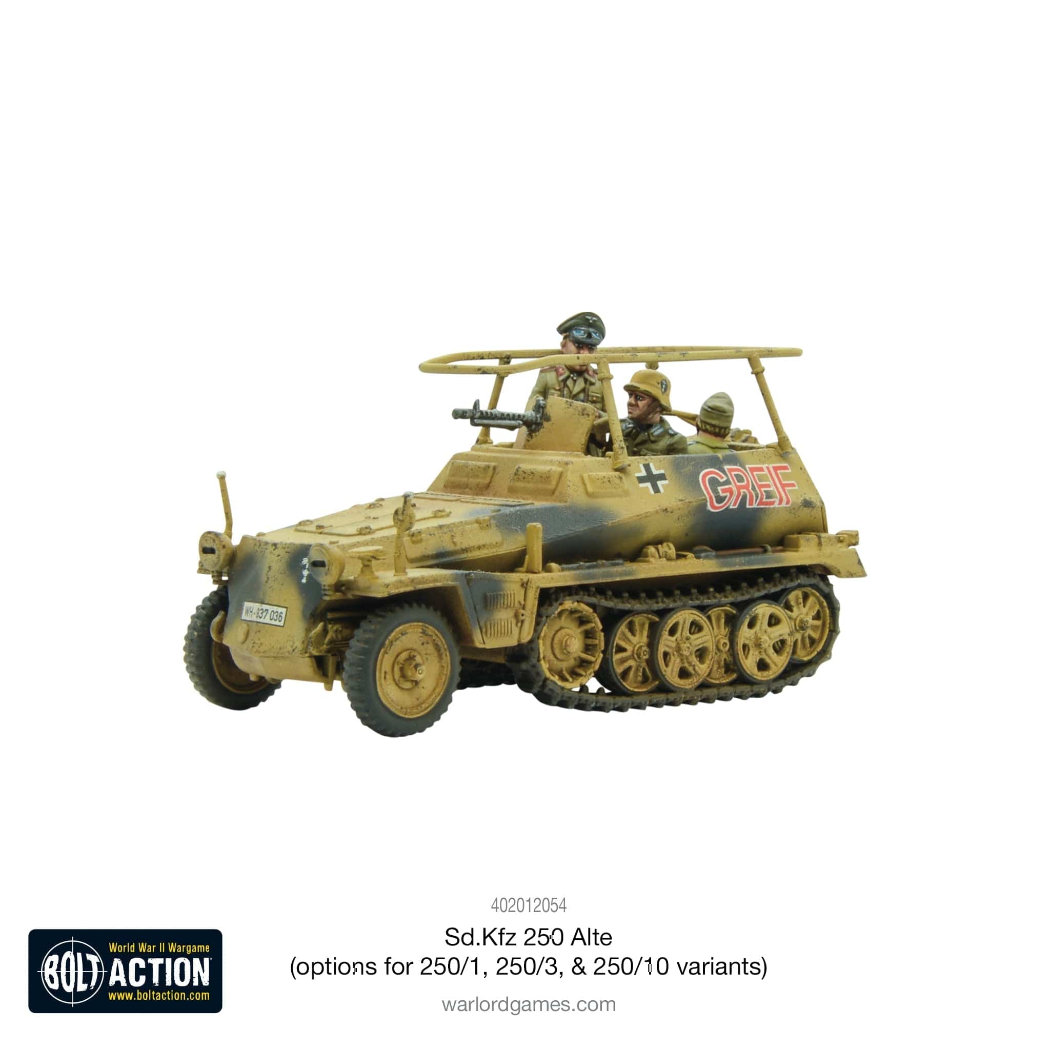 Bolt Action Sd.Kfz 250 (Alte) half-track (options to make 250/1, 250/3 or 250/10 variants) - Image 2