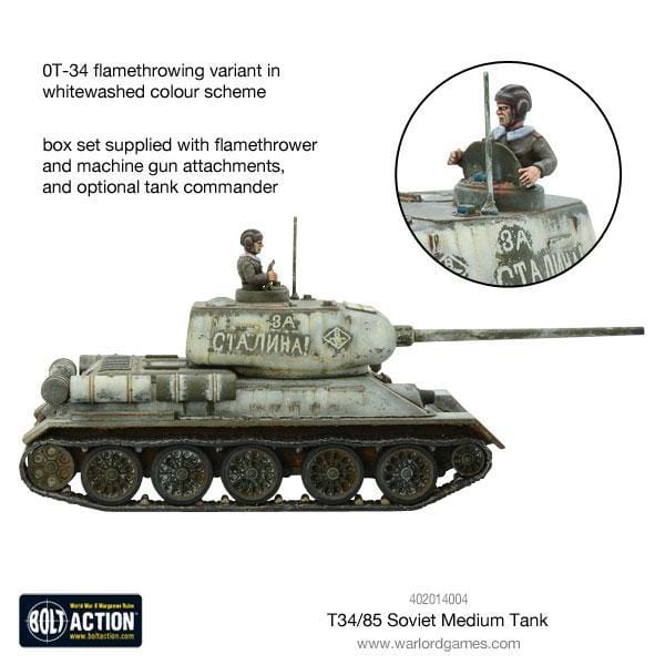 Bolt Action Soviet T-34/85 Medium Tank - Image 2
