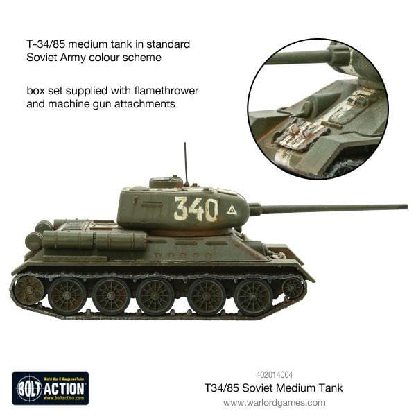 Bolt Action Soviet T-34/85 Medium Tank - Image 3