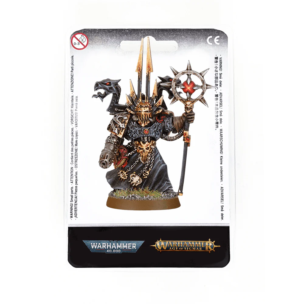 Chaos Space Marines Sorcerer with Force Staff Plasma Pistol
