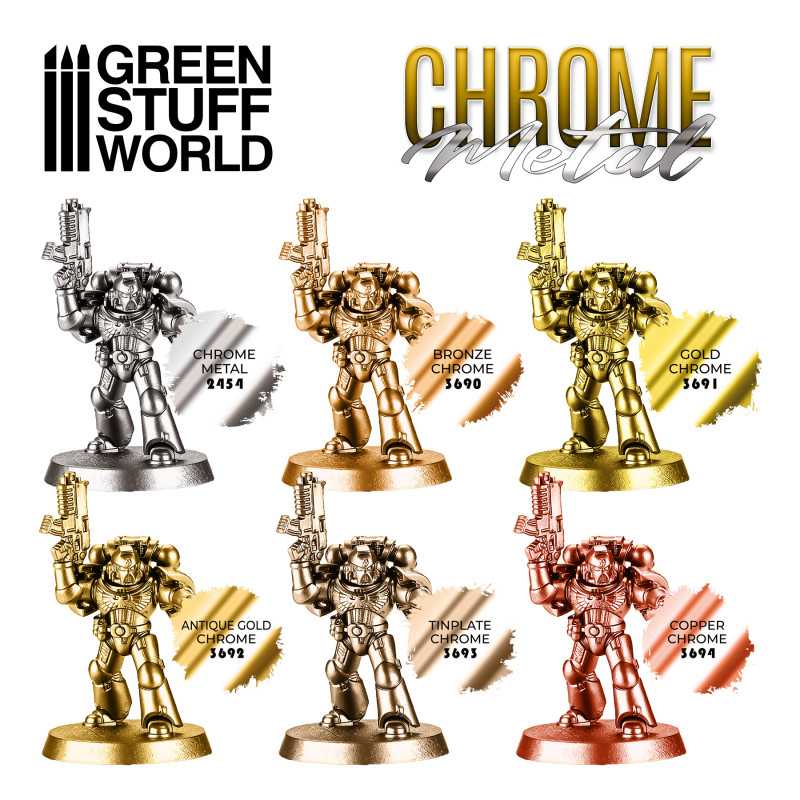 GSW Chrome Metal Paint - Tinplate Color 17ml - Image 2