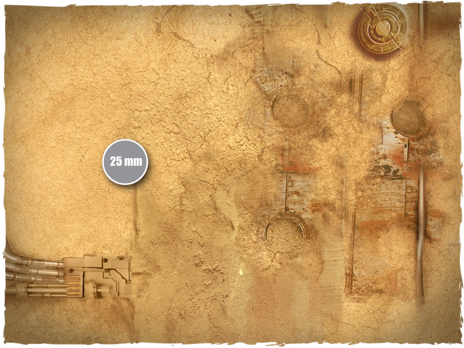 Deep-cut Studio Neoprene Gaming Mat - Kill Team / Warcry 22"x30" - Desert City - Image 3