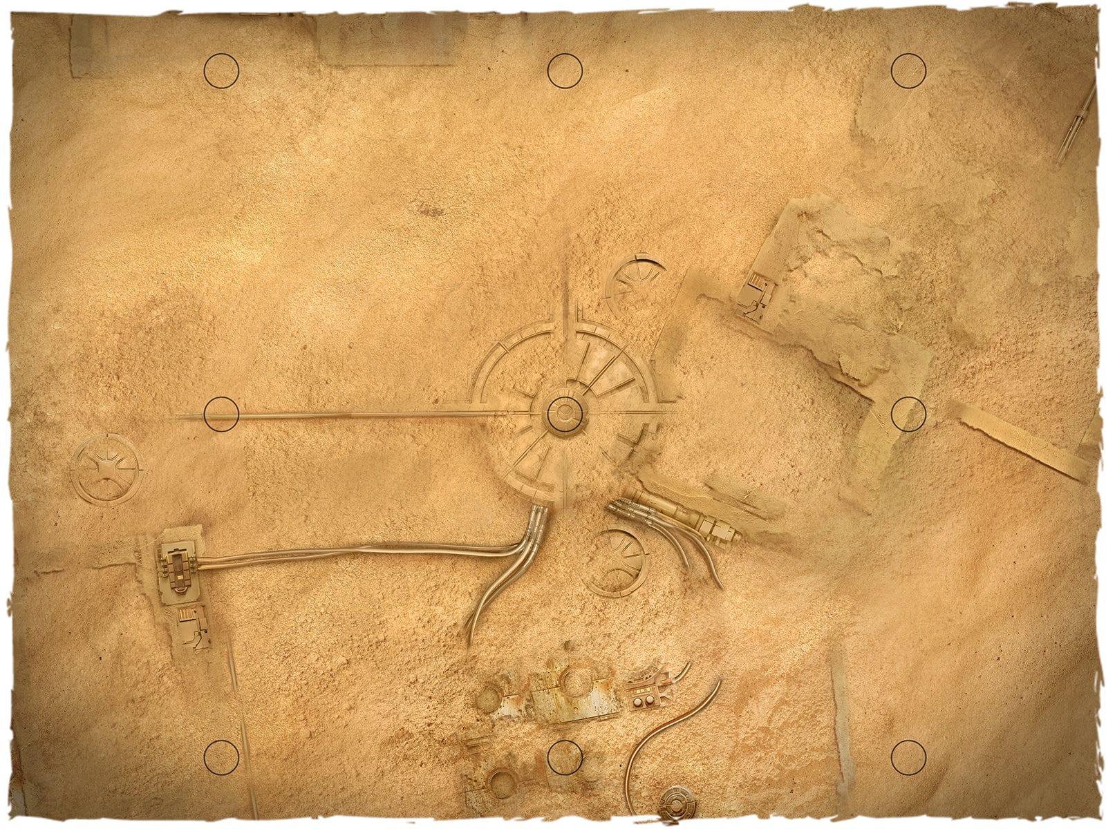 Deep-cut Studio Neoprene Gaming Mat - Kill Team / Warcry 22"x30" - Desert City - Image 4