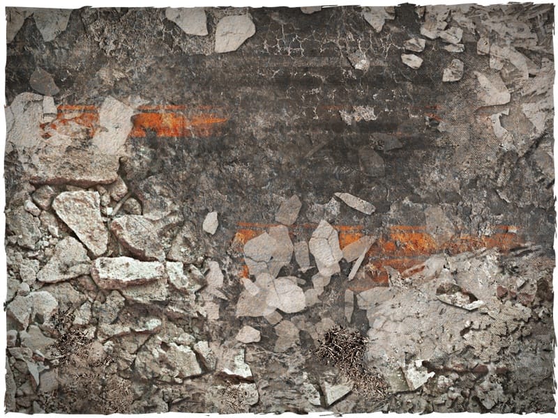 Deep-cut Studio Neoprene Gaming Mat - Kill Team / Warcry 22"x30" - Urban Ruins - Image 2
