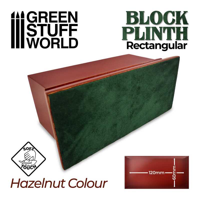 Display Plinths - Rectangular Top - Hazelnut Brown - 12x6cm DISCOUNTED - Image 3