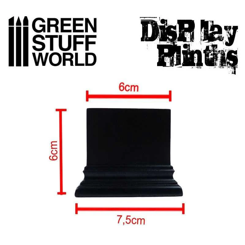 Display Plinths - Square Top - Black - 6x6cm DISCOUNTED - Image 2