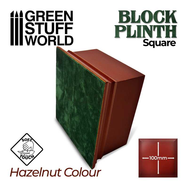 Display Plinths - Square Top - Hazelnut Brown - 10x10cm DISCOUNTED - Image 2