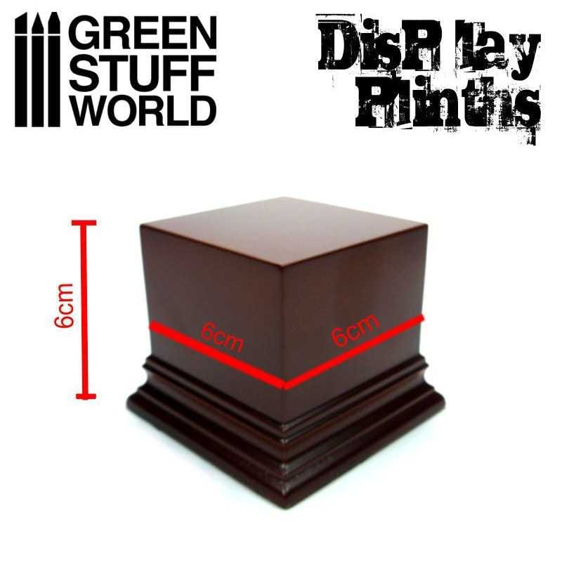 Display Plinths - Square Top - Hazelnut Brown - 6x6cm DISCOUNTED - Image 2