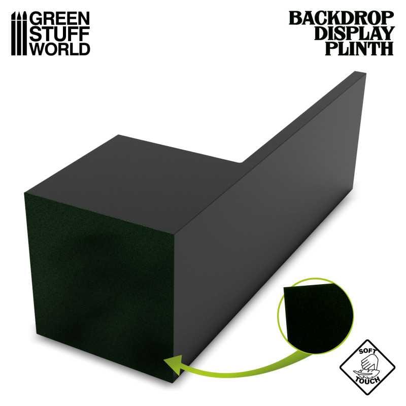 Display Plinths - Straight Backdrop - Black - 6x6x6cm DISCOUNTED - Image 2