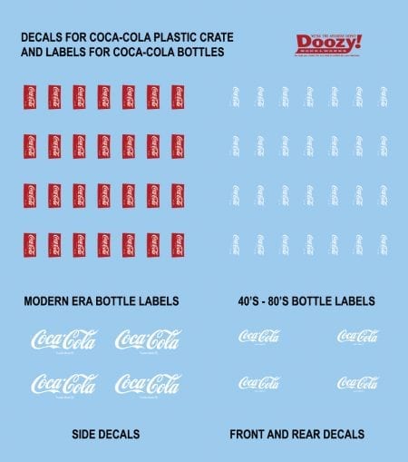 Doozy Dioramas - Scenography kit - 1940-1980's Plastic Box Coca-Cola Bottles - Image 3