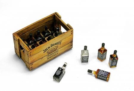 Doozy Dioramas - Scenography kit - Wooden Boxes Jack Daniel's Bottles - Image 3