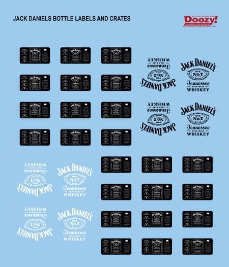 Doozy Dioramas - Scenography kit - Wooden Boxes Jack Daniel's Bottles - Image 4