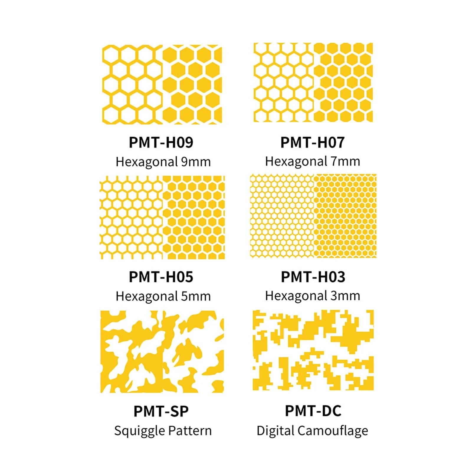 DSPIAE Precut Masking Tape for Airbrush - Hexagonal 9mm - Image 3