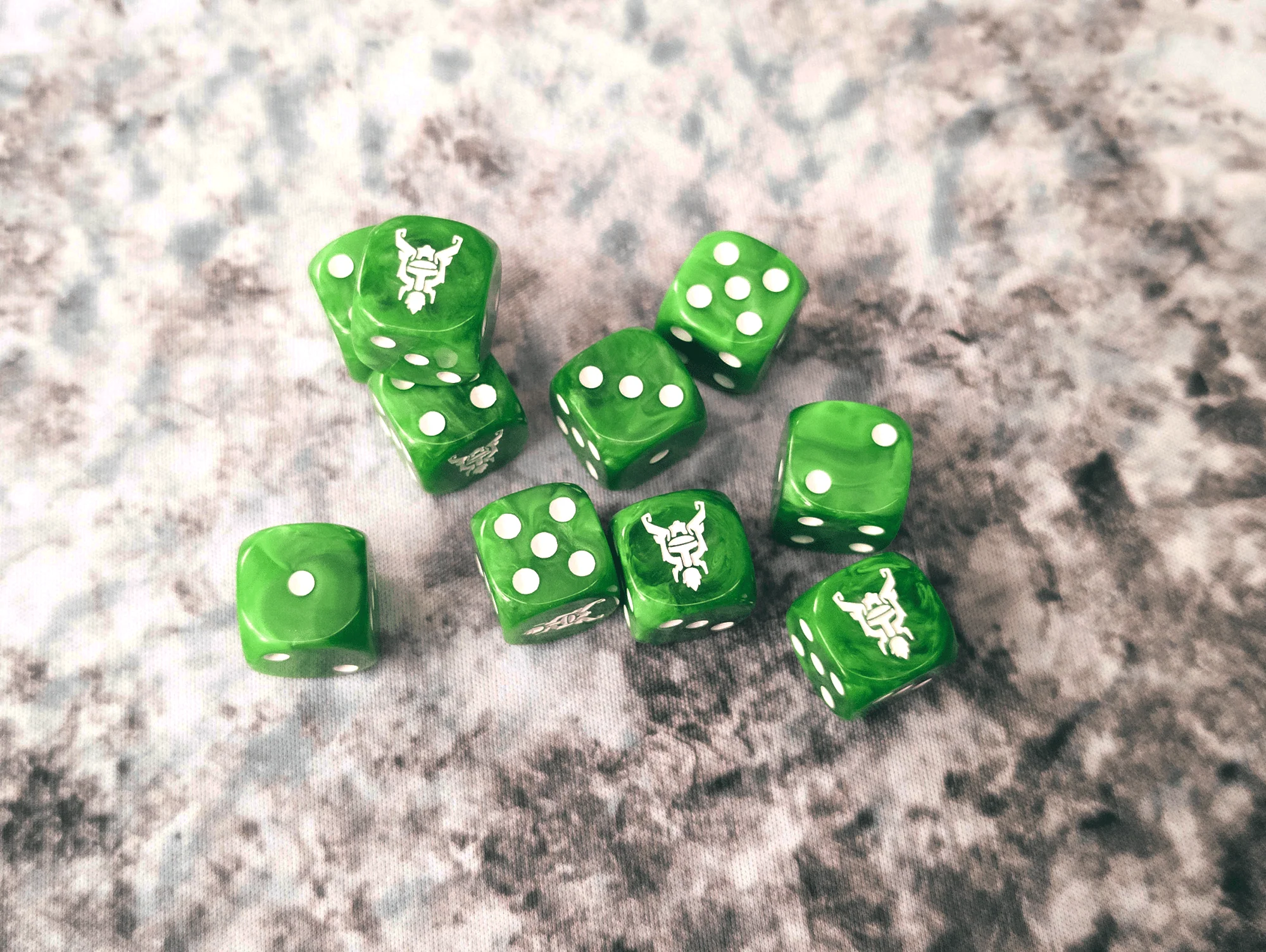 Fenris Workshop Dice Set - Green Tide x10 - Image 3