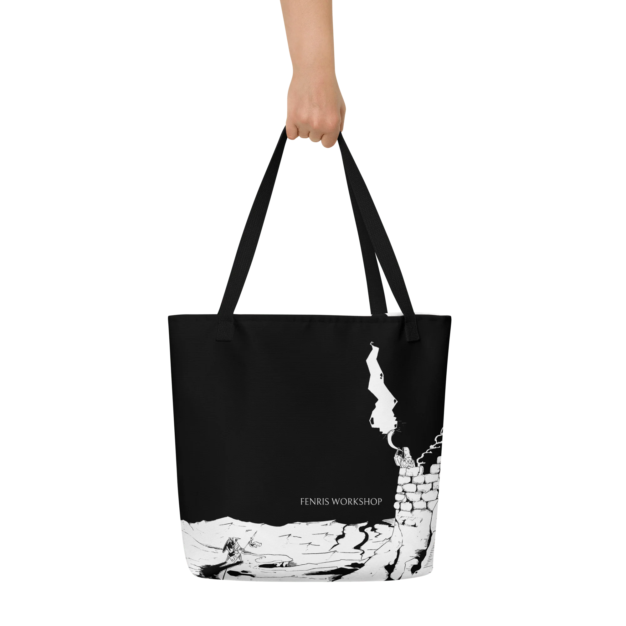 Fenris Workshop Large Tote Bag with Inside Pocket - Blackfrost edition - Image 5
