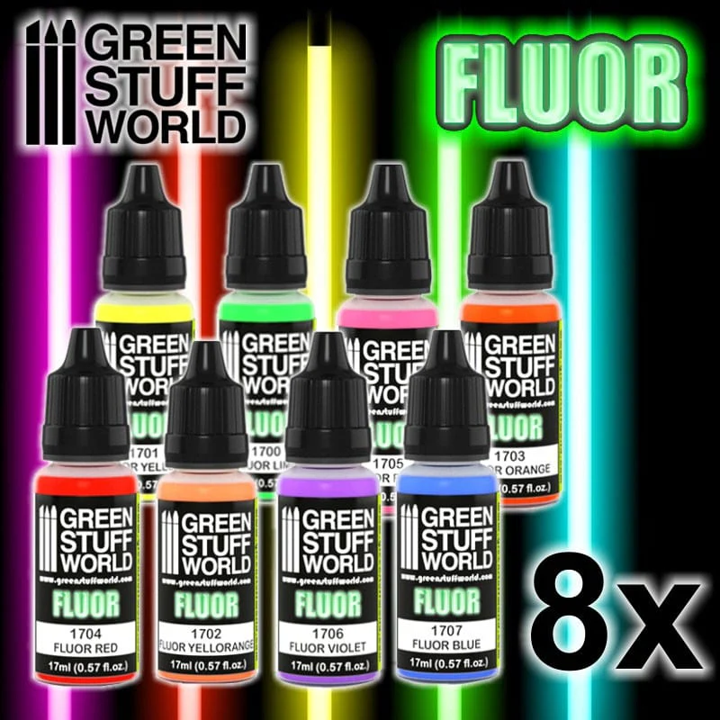 GSW Fluor Paint Set x8 - Image 2