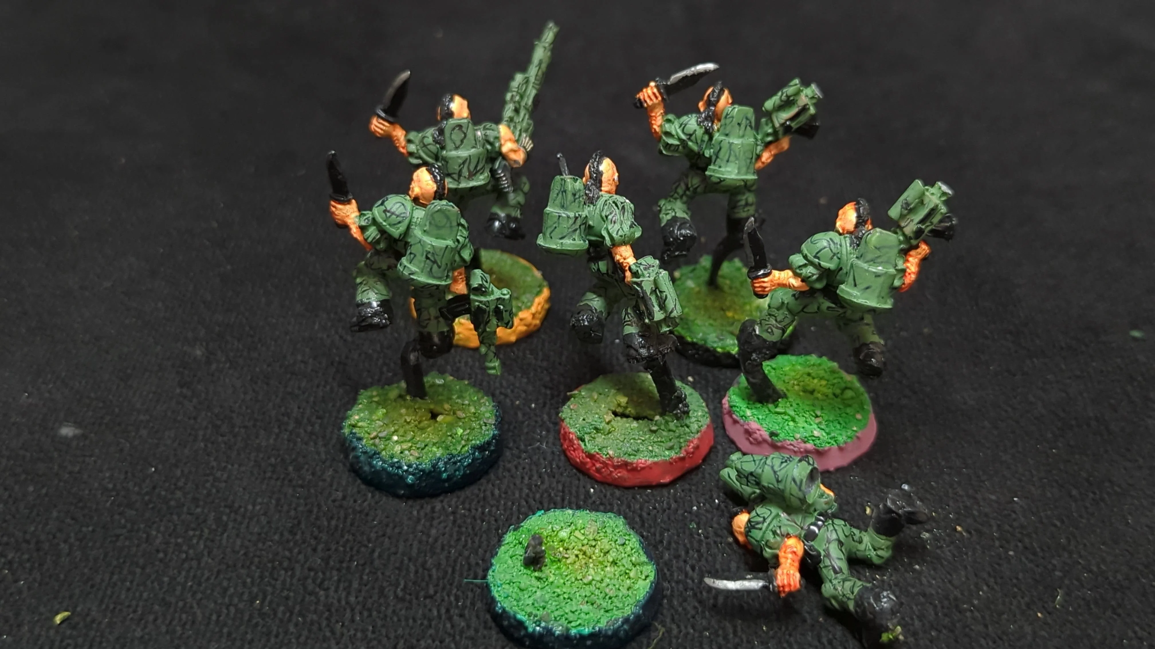 Warhammer 40k Rogue trader Space Marines Scouts x6 OOP Painted - Image 2