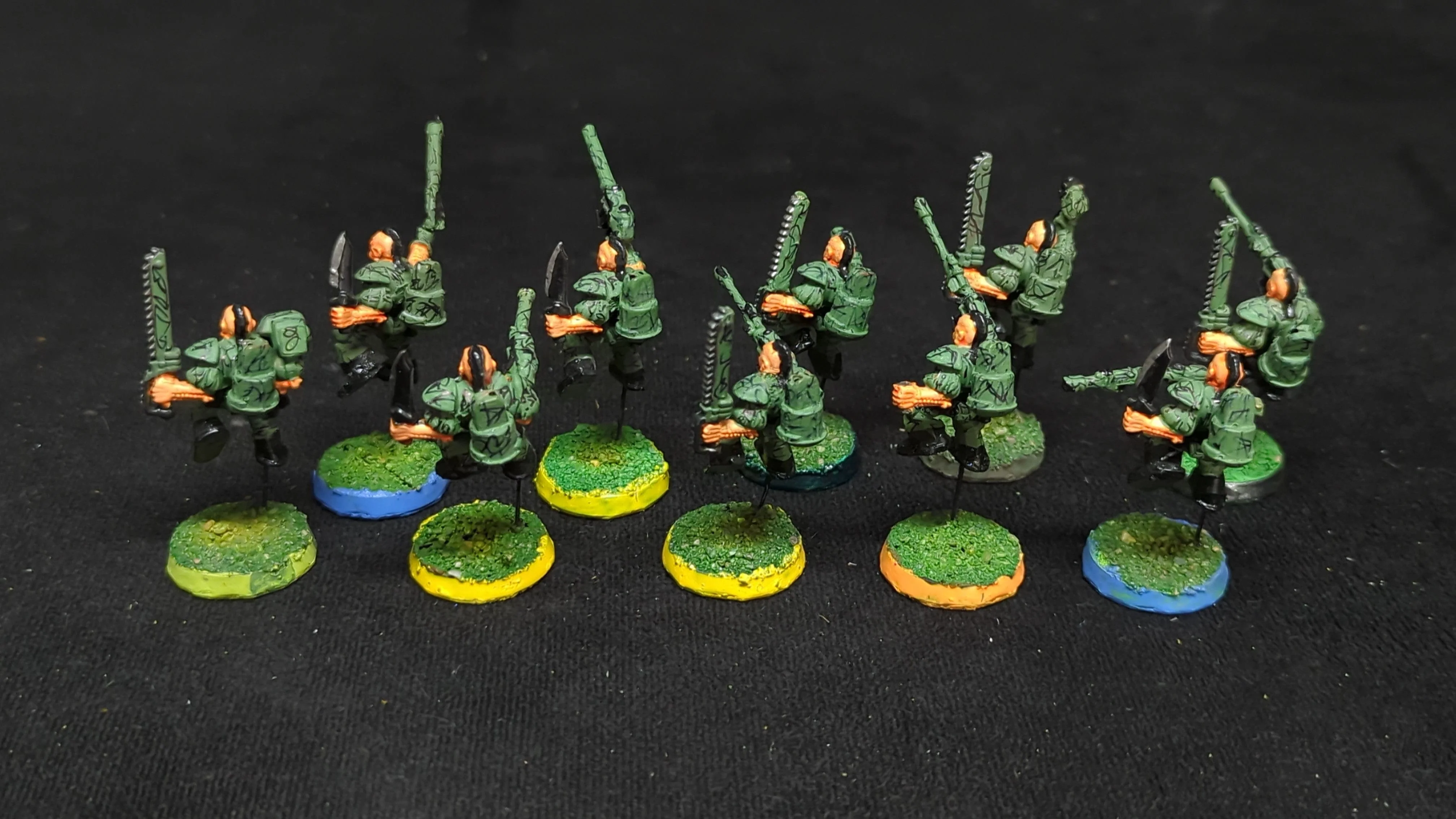 Warhammer 40k Advanced Space Crusade Space Marines Scouts x10 OOP Painted - Image 2