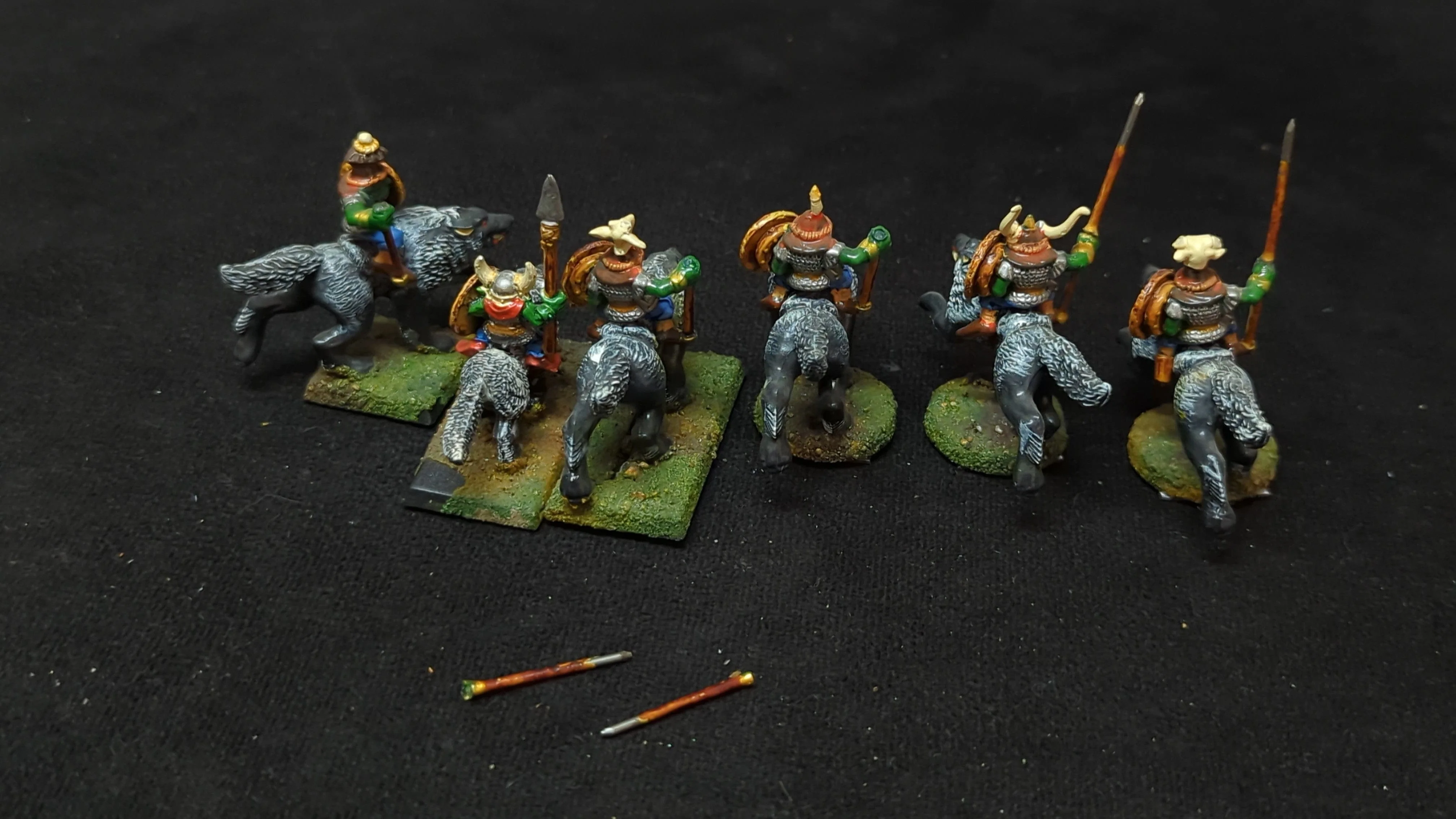 Warhammer Goblin Wolf Riders x6 OOP Painted - Image 2