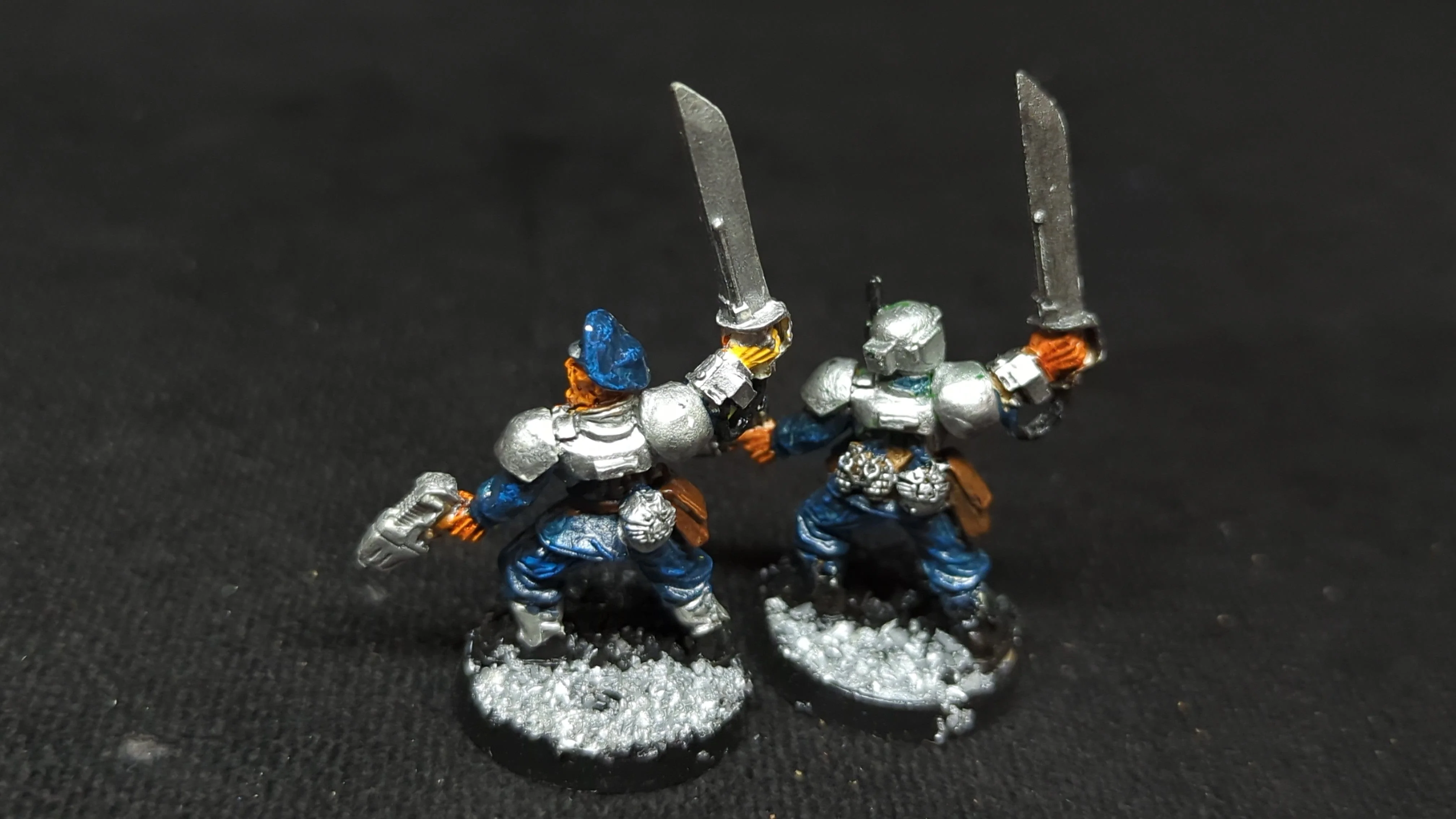 Warhammer 40k Astra Miltarum Cadian Officers with Powersword x2 OOP Painted - Image 2