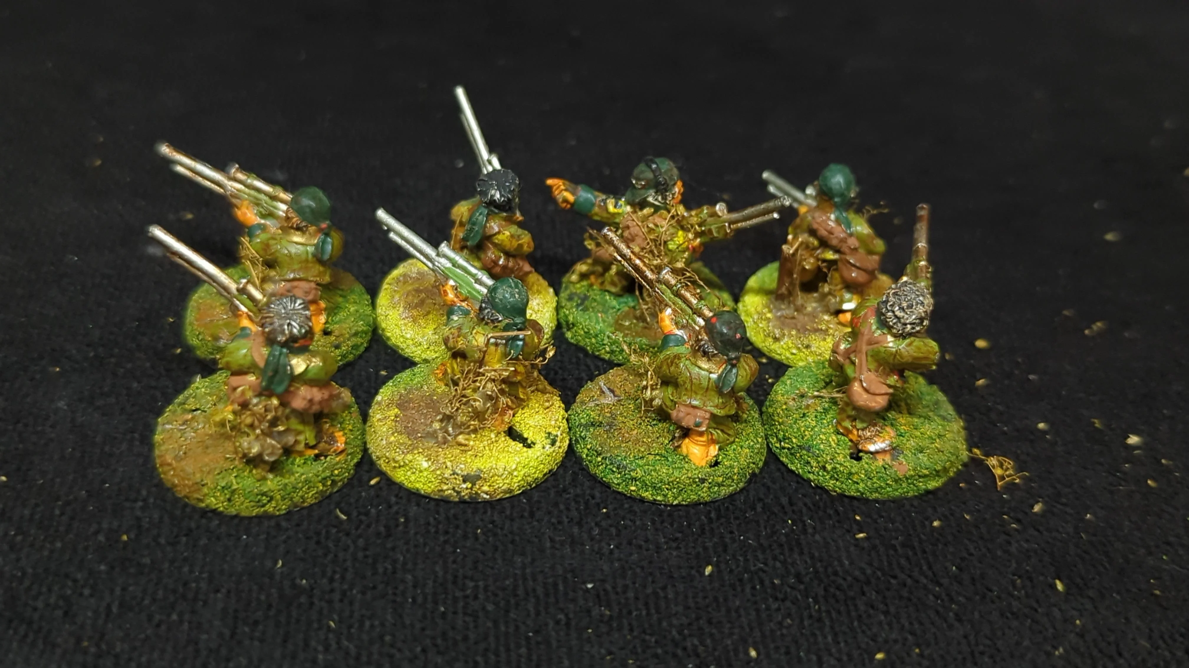 Warhammer 40k Astra Militarum Ratling Snipers x8 OOP Painted - Image 2