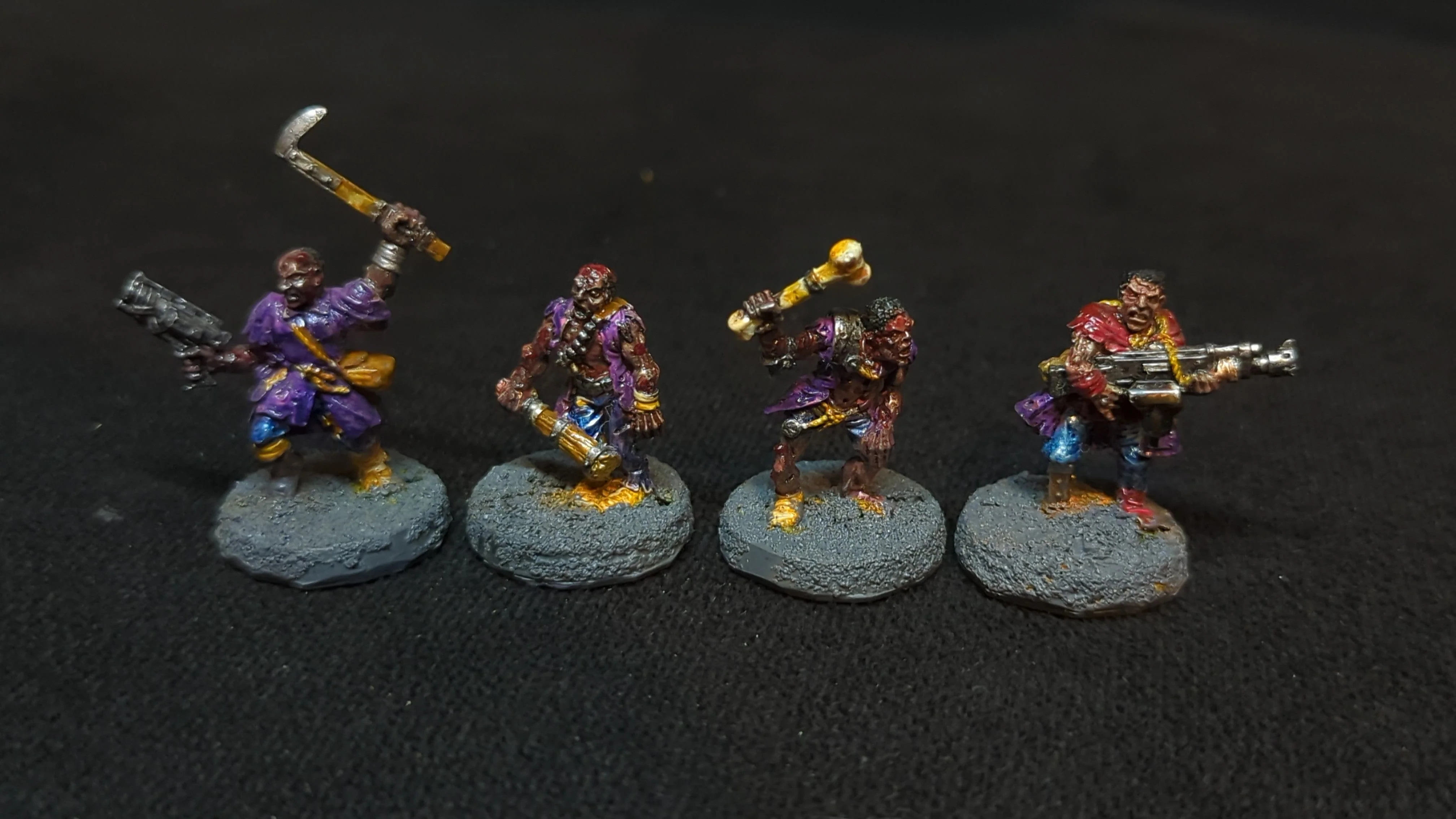 Warhammer Necromunda Necromunda Scavvies Gang x4 OOP Painted