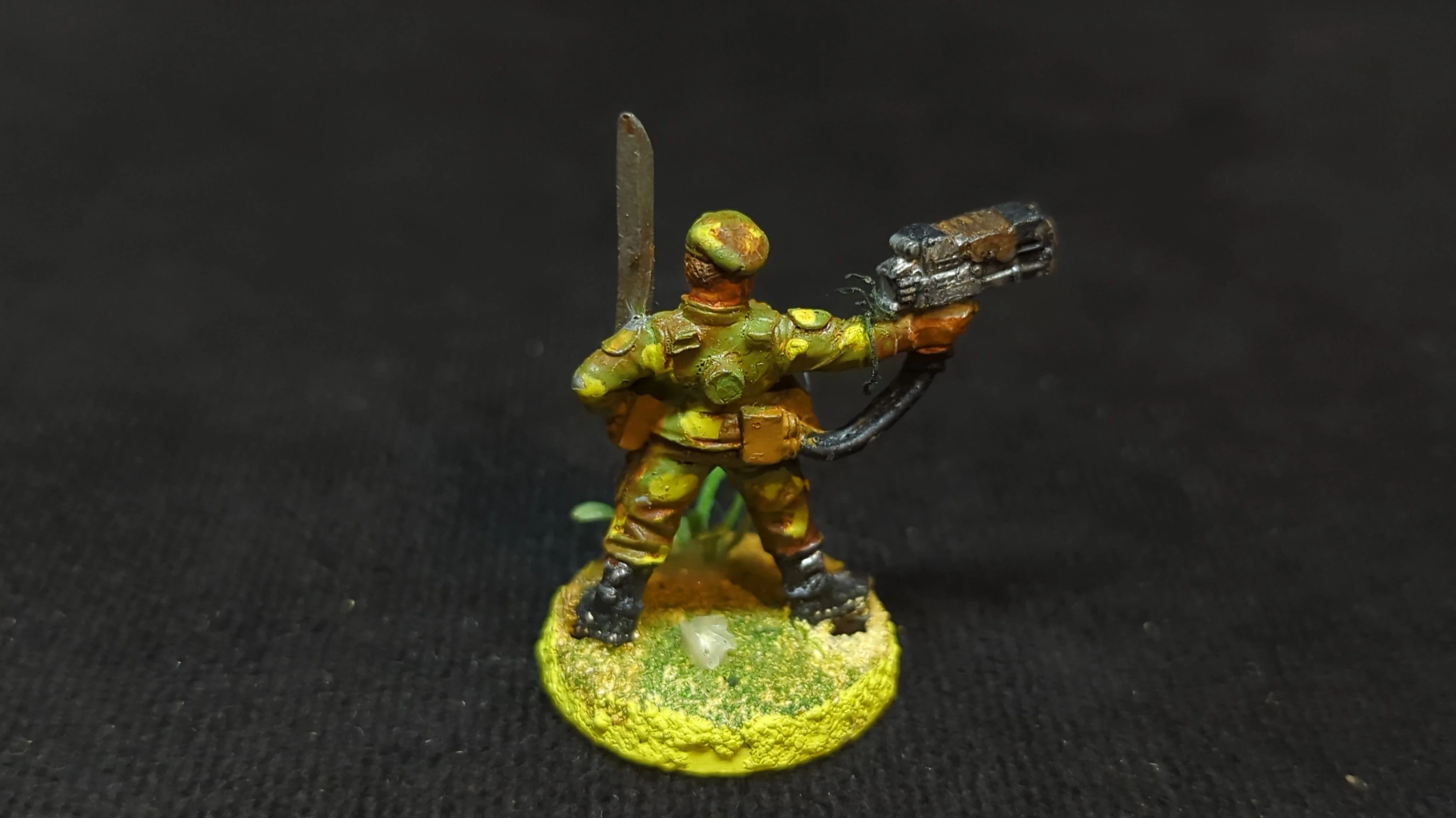 Warhammer 40k Astra Militarum Beret Stormtrooper Sergeant with Sword x1 OOP Painted - Image 2