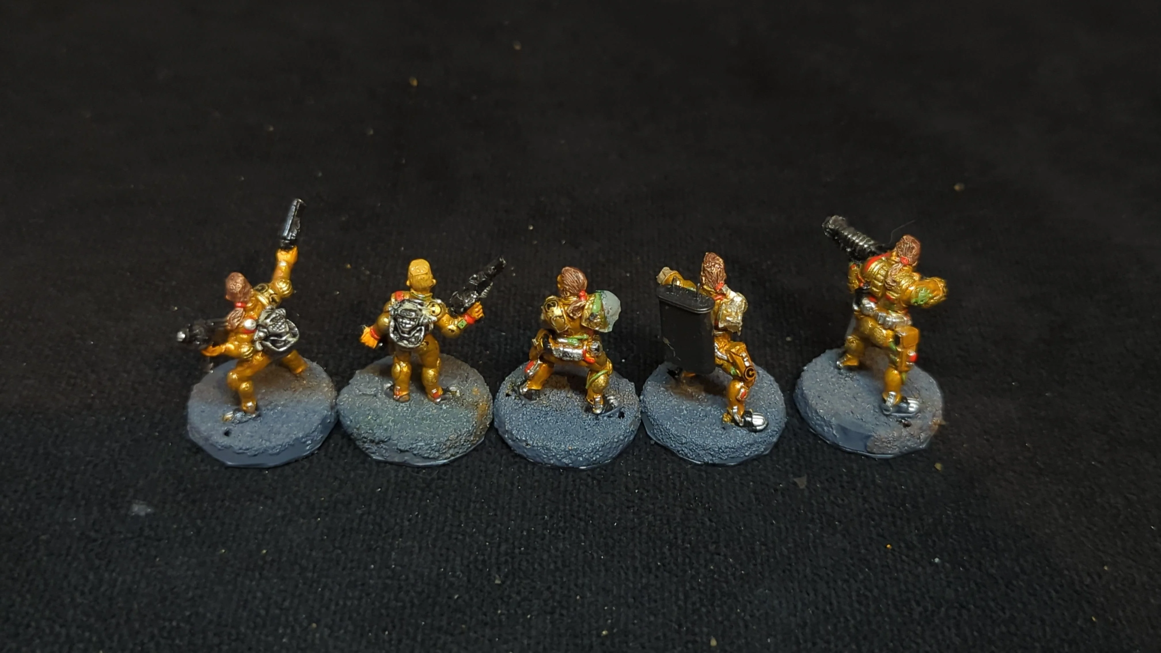 Warhammer Necromunda Necromunda Van Saar Gang x5 OOP Painted - Image 2