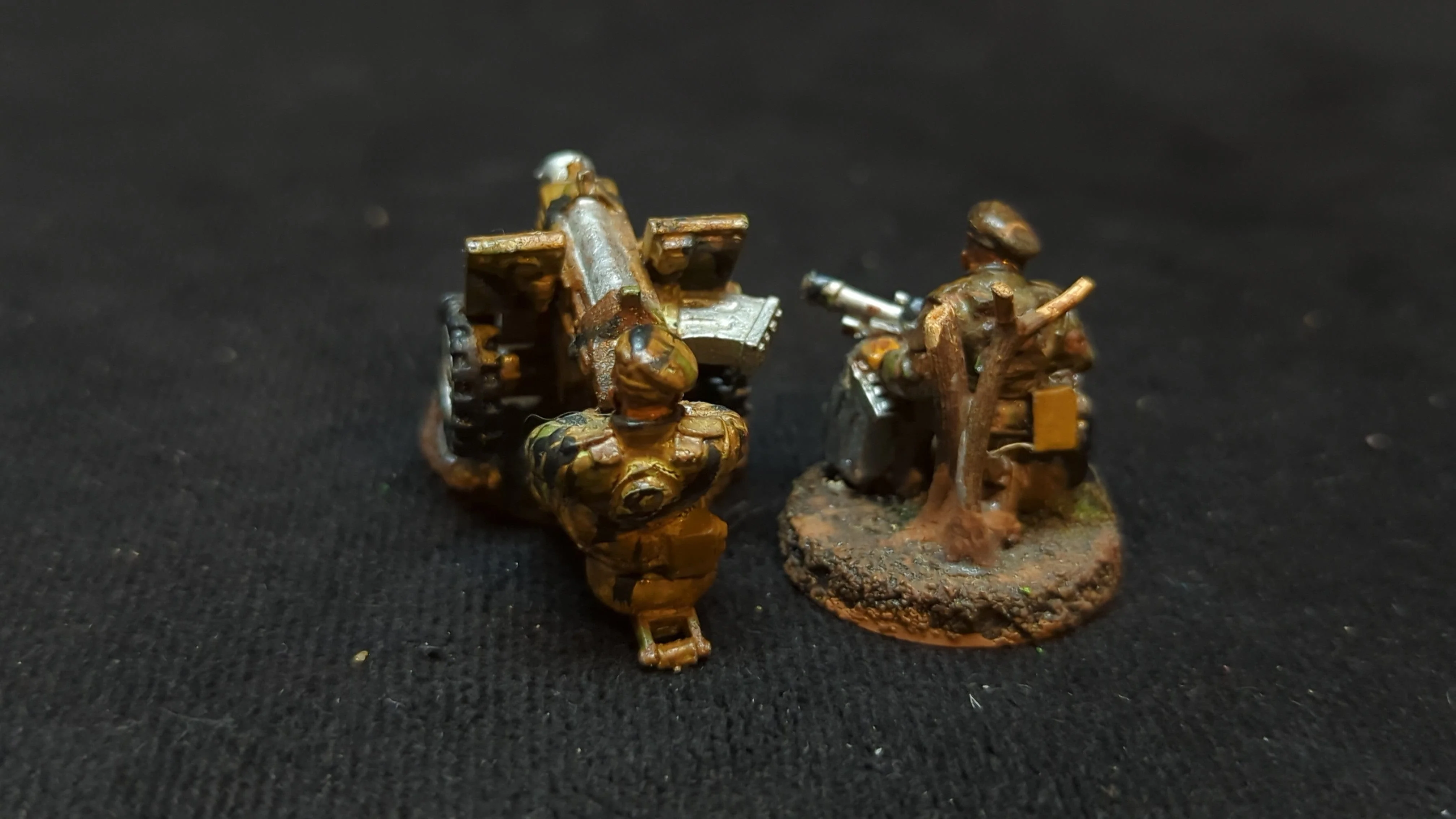 Warhammer 40k Astra Militarum Beret Stormtrooper Heavy Bolter Squad x2 OOP Painted - Image 2