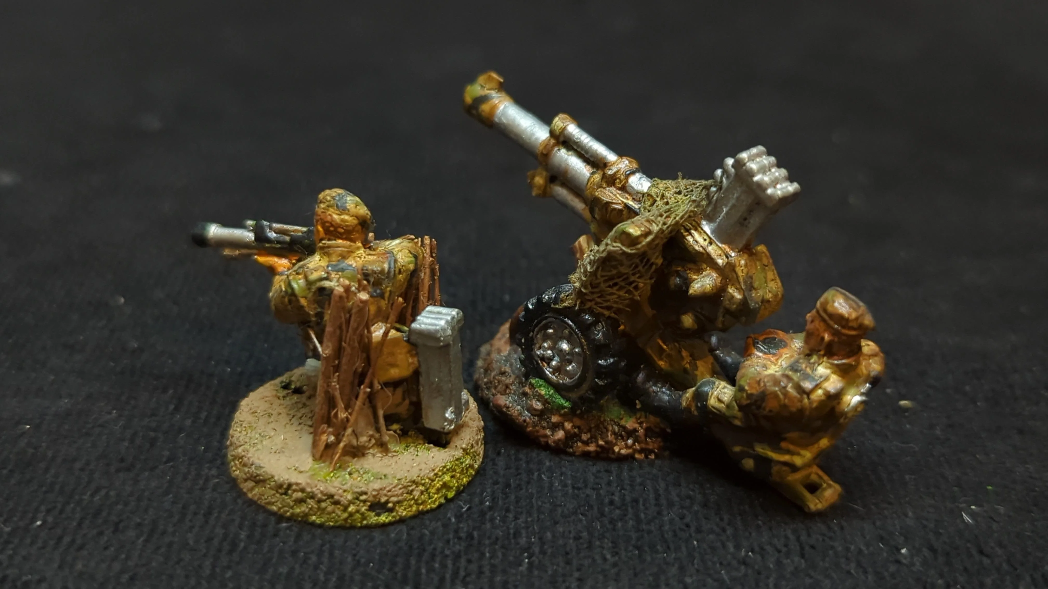 Warhammer 40k Astra Militarum Beret Stormtrooper Autocannon Squad x2 OOP Painted - Image 2