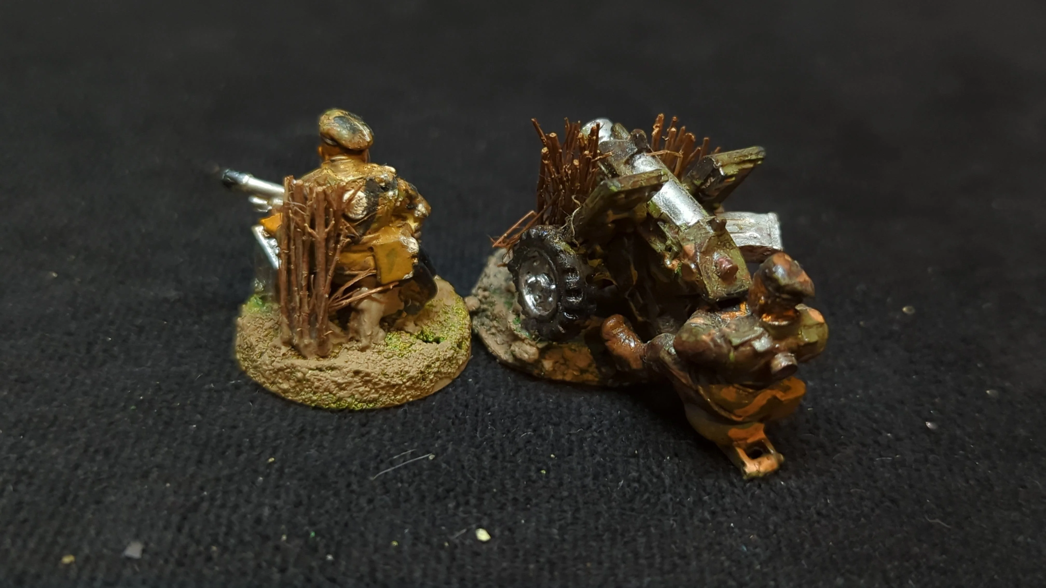 Warhammer 40k Astra Militarum Beret Stormtrooper Heavy Bolter Squad x2 OOP Painted - Image 2