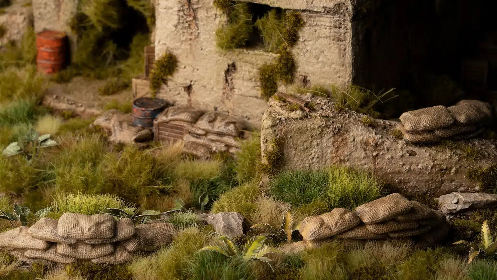 Gamer's Grass Basing Bits - Sandbag Barricades - Image 2
