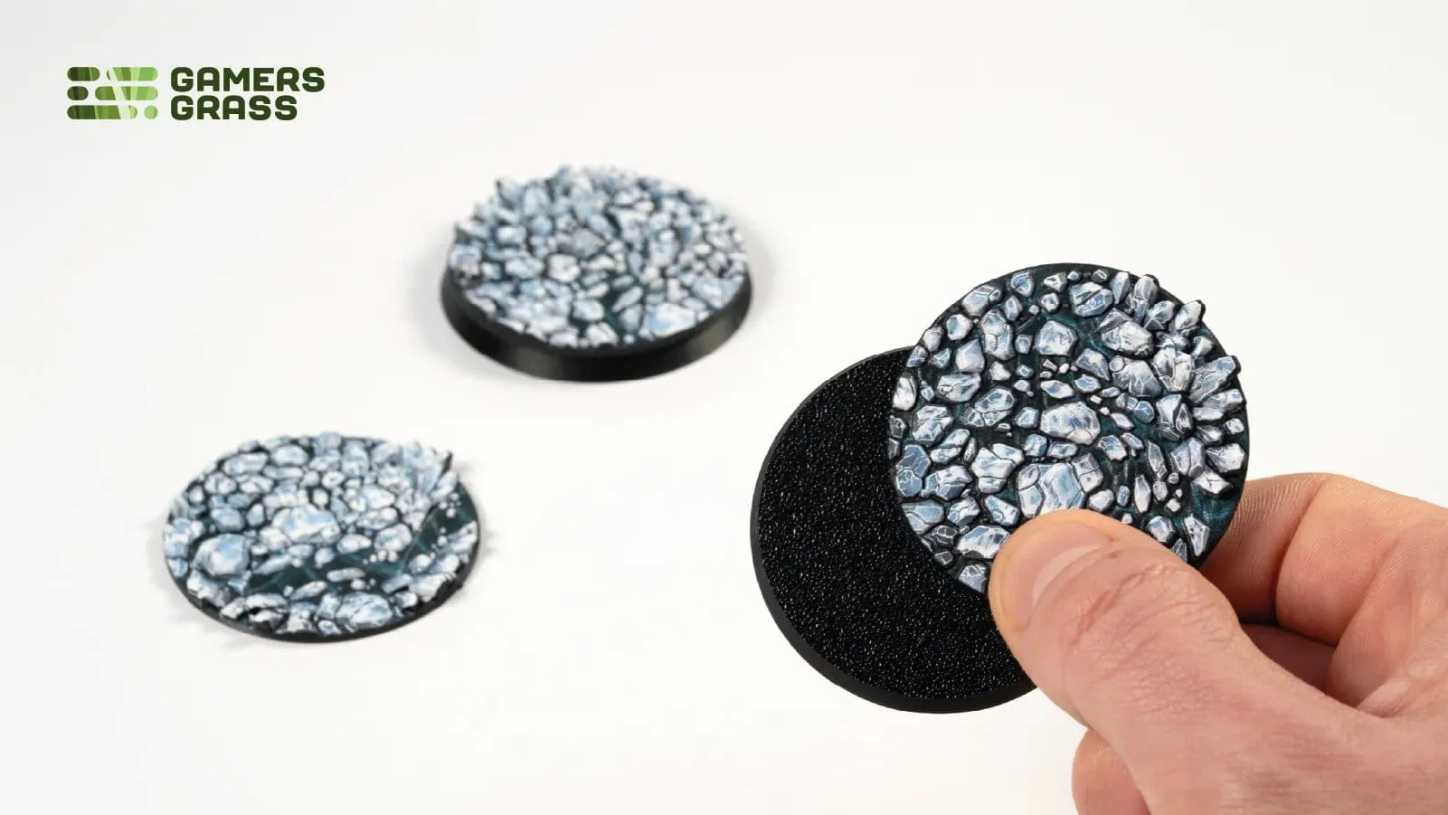 Gamer's Grass Battle Ready Toppers- Frost Lake - Round 50mm - Image 3