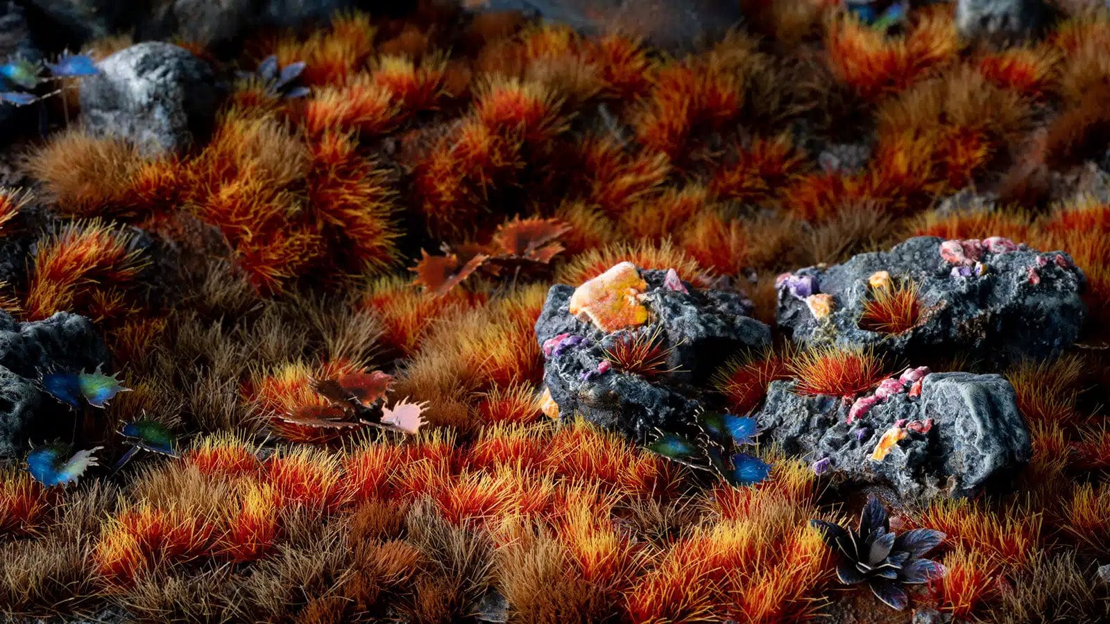 Gamer's Grass Tufts - Alien Fire 6mm - Image 3