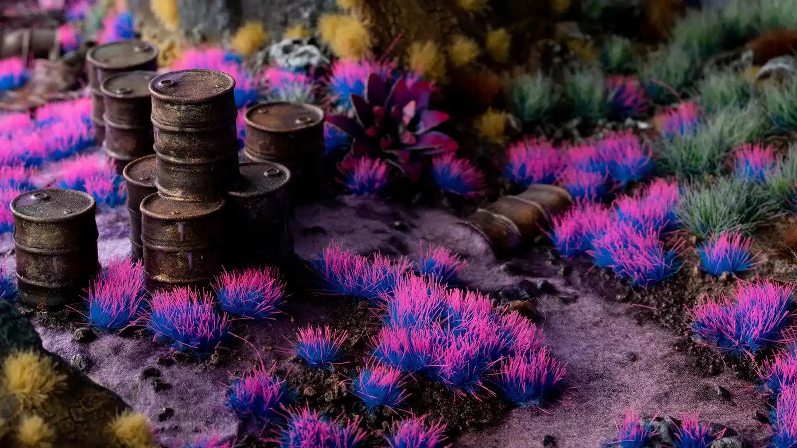 Gamer's Grass Tufts - Alien Neon 4mm - Image 3
