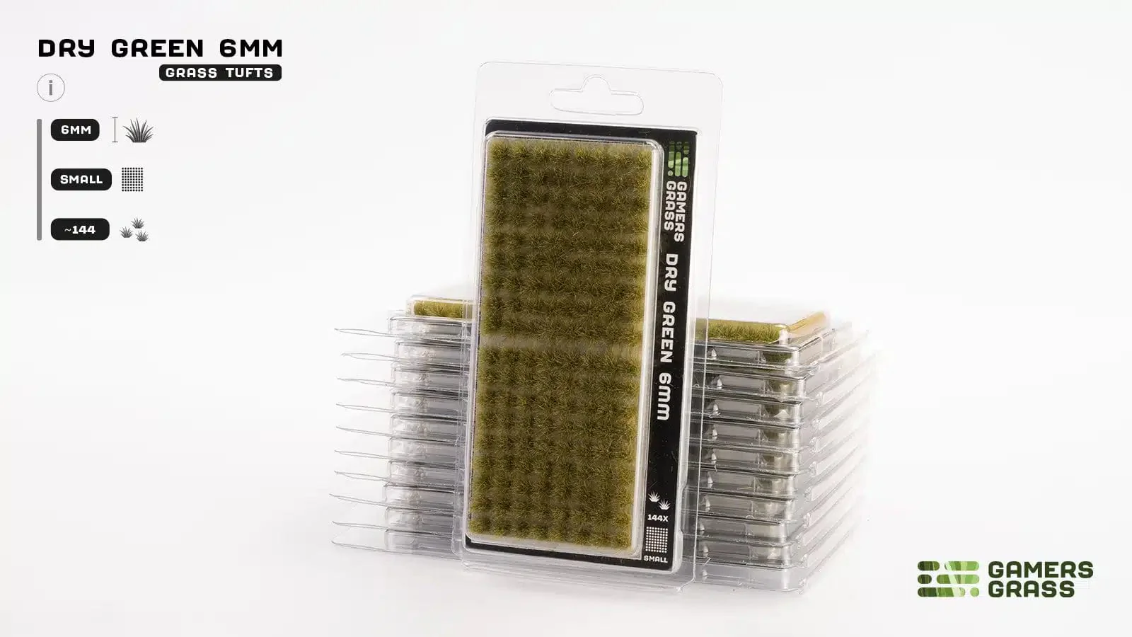 Gamer's Grass Tufts - Dry Green 6mm Small - Image 2