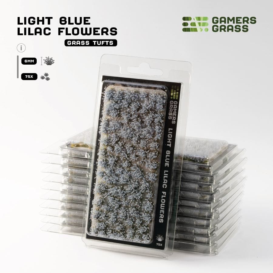 Gamer's Grass Tufts -  Light Blue Lilac Flowers - Image 2