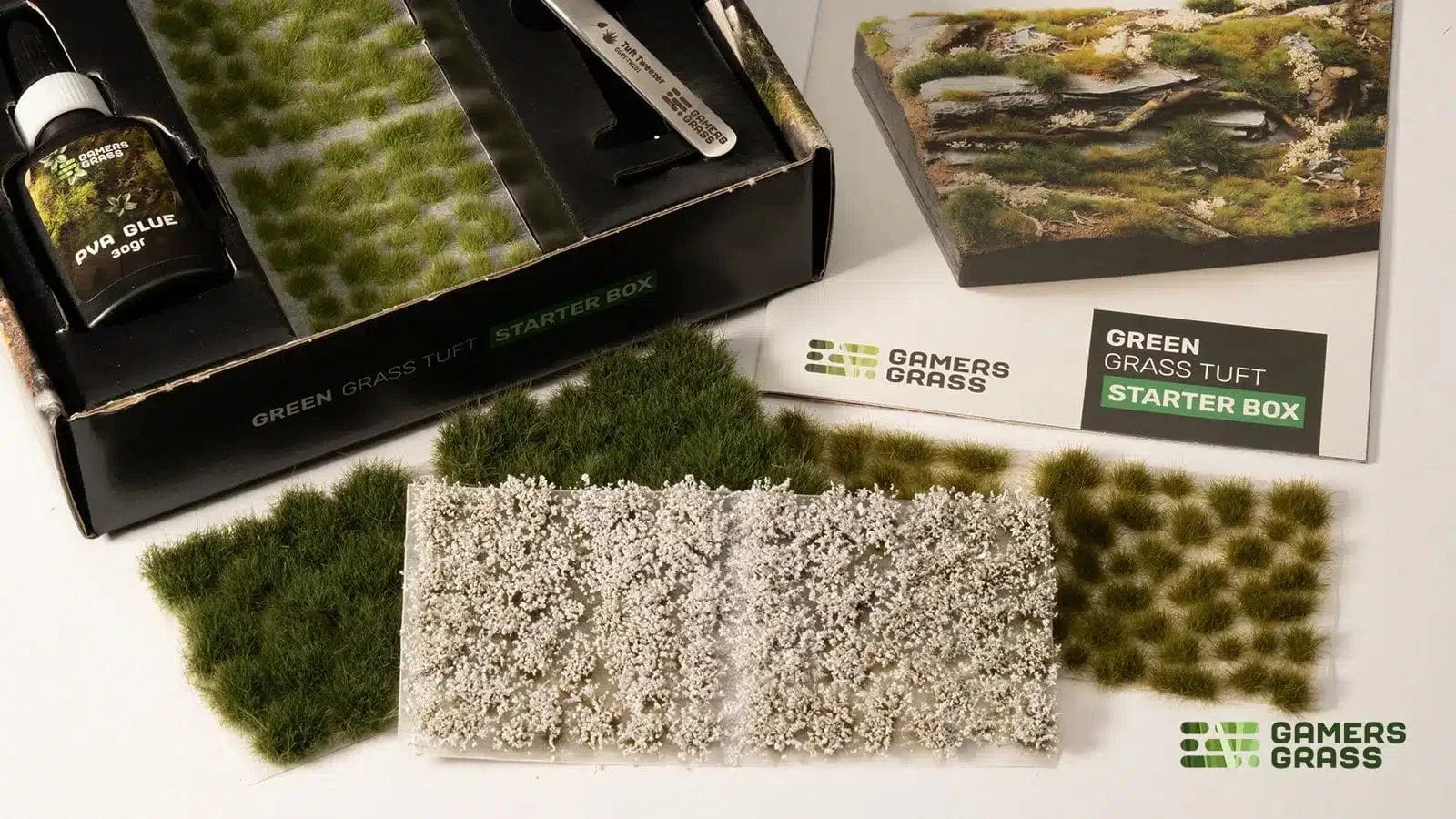Gamer's Grass Tufts Starter Box set - Green Grass - Image 2
